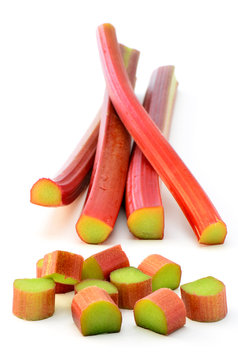 Fresh rhubarb