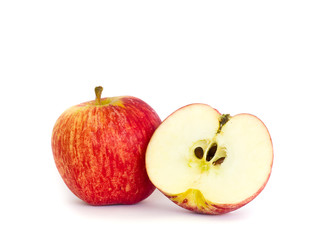 Red apple isolated on white