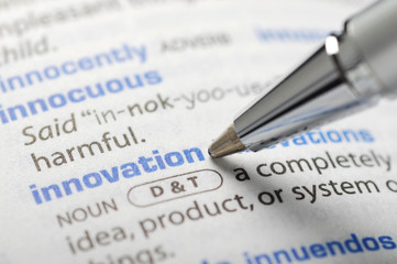 Fototapeta premium Innovation - Dictionary Series