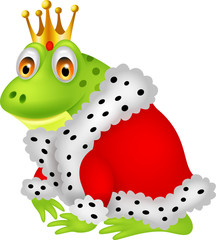 Frog king cartoon