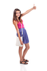 teenages girl in casual