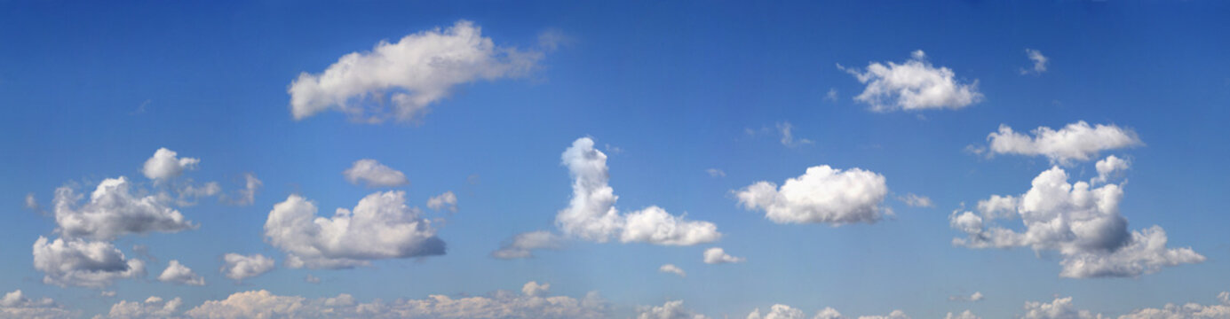 Blue sky with clouds as seamless background