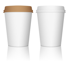 paper coffee cup set