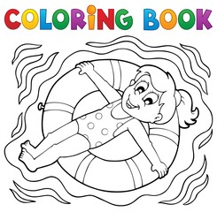 Coloring book water sport theme 4