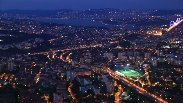 aerial view at Istanbul city Turkey