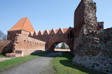 Teutonic castle-monument Unesco in Torun, Poland - obrazy, fototapety, plakaty
