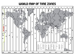 Timezone map