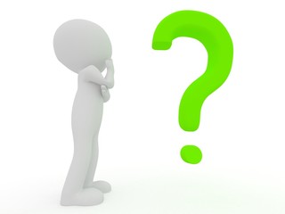 3d person - question mark