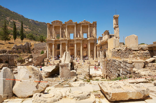 Facade of the library of Celsus