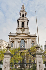 Fototapeta na wymiar Saint Mary Le Grand at London, England