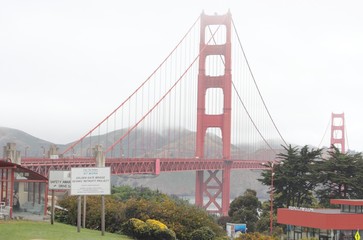 The Golden gate bridge of san francisco,march 2013
