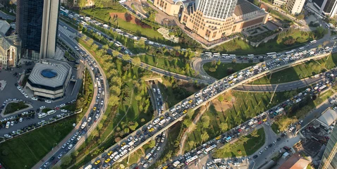 aerial view at Istanbul city Turkey © derege