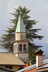 campanile della chiesa di Cavarzano a Belluno