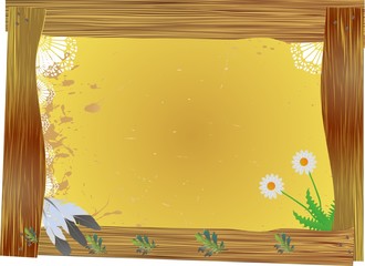 frame, western bulletin board