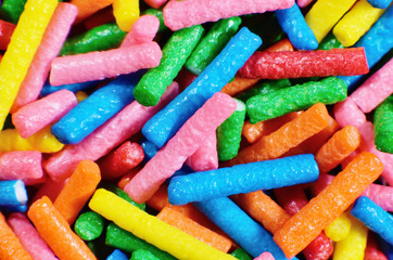 Multicolor sprinkles confectionery