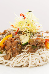 noodle with meat
