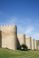 Fototapeta na wymiar City Walls of Avila (Spain)