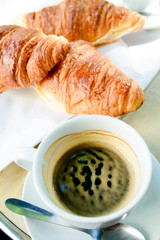 coffee and croissants