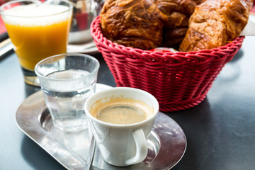 coffee and croissants