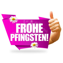 Frohe Pfingsten! Button, Icon