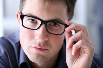 man with eyeglasses