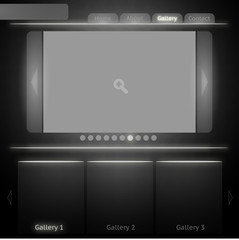 Black and White Site Template for Image Gallery