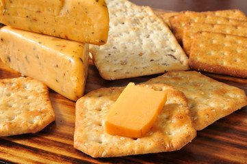 Cheese and crackers