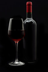 A set of red wine