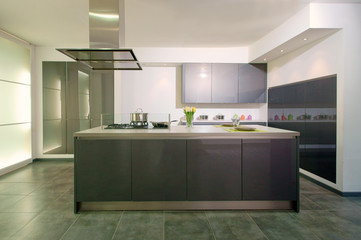 cuisine moderne grise  # 23