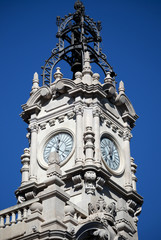 Torre del reloj del Ayuntamiento Valencia