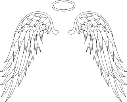 wings angel tattoo design