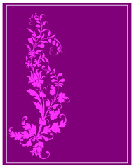 floral background with decorative flowers..