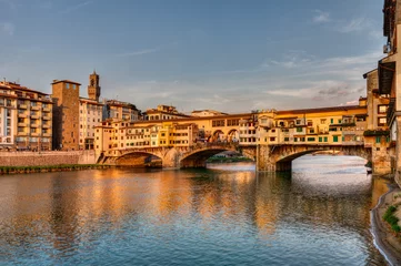 Fotobehang Ponte Vecchio, Florence, Italië © ermess