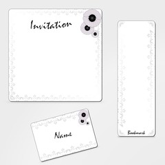 Faire part et marque page