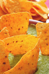 nachos and guacamole