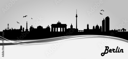 Skyline Berlin Banner Stock Image And Royalty Free Vector Files