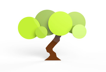 Stylistic tree illustration