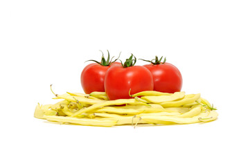 vegetables isolated on white background