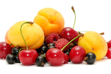 fruits isolated on white background