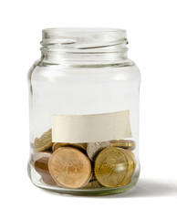 money on the bottle,dollar,isola ted on white background