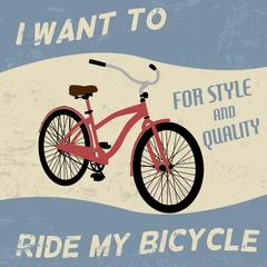 Photo sur Plexiglas Poster vintage Affiche vintage de vélo