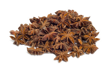 star anise isolated on white background