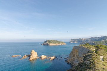 Abrupt Javea coastline