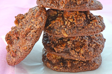 Chocolate almond cookies