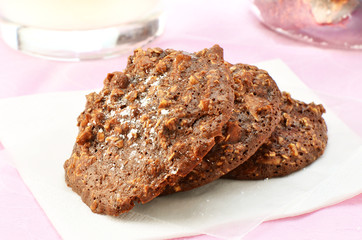 Chocolate almond cookies