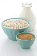 Healthy and delicious oatmeal ingredients