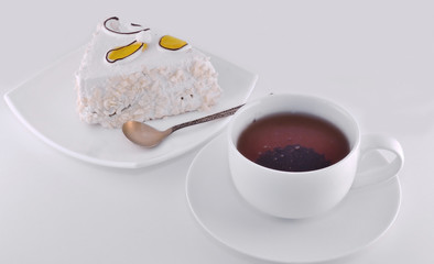 fresh tea and cake