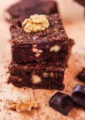 brownies with chocolate