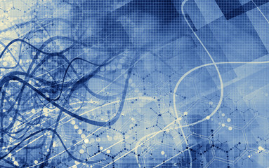 Blue Medical abstract background
