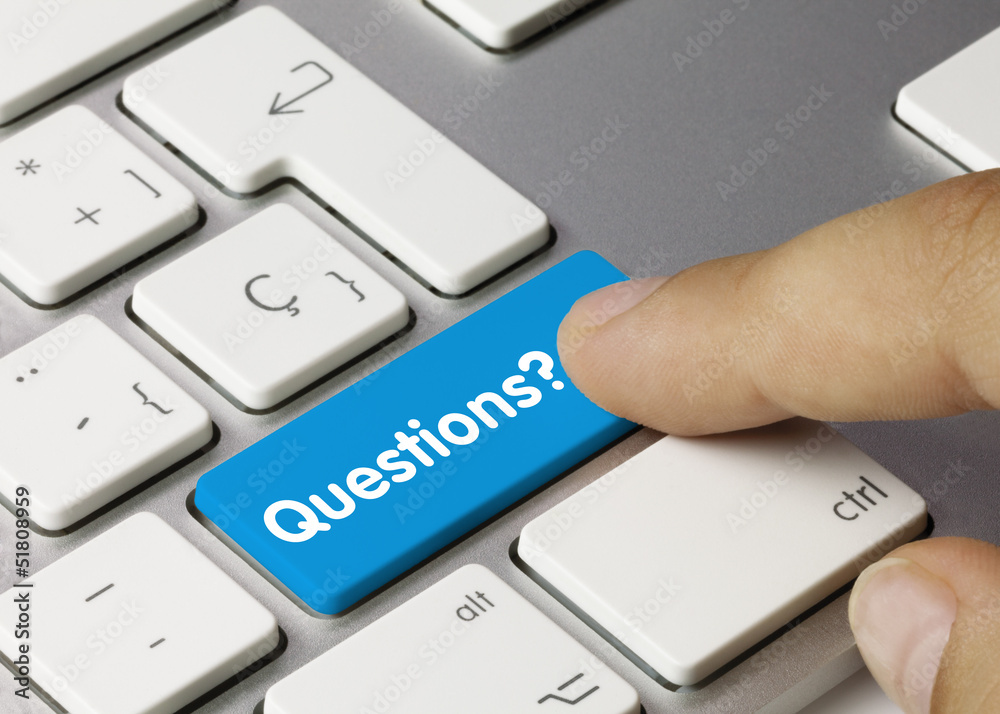 Wall mural questions? keyboard key